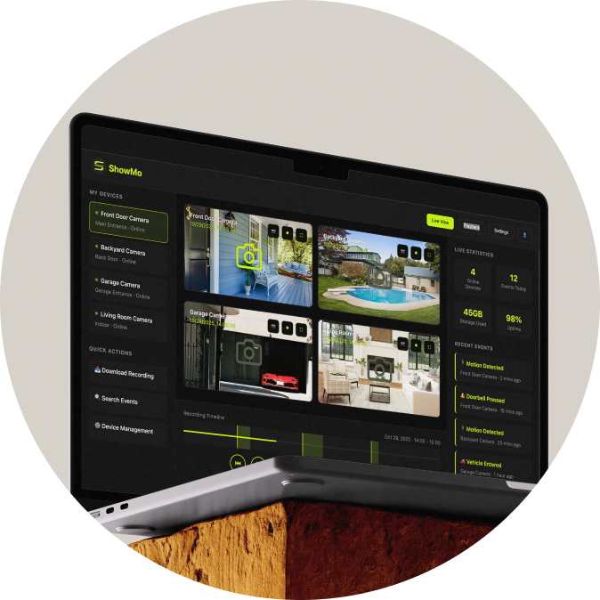 WinEye on a MacBook web portal