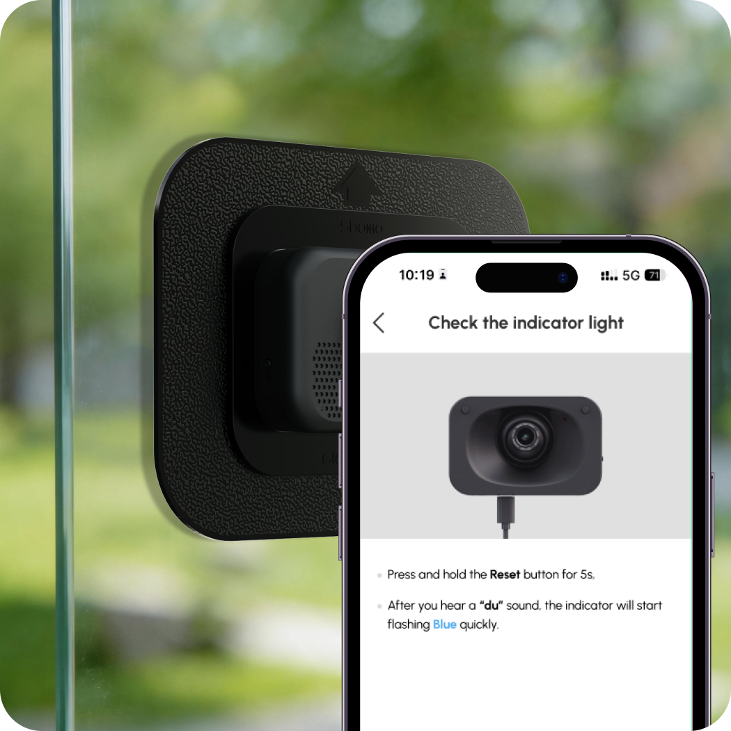 Pair the camera in the app and you’re ready to go